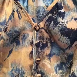 Flattering Silky V-Neck Blouse